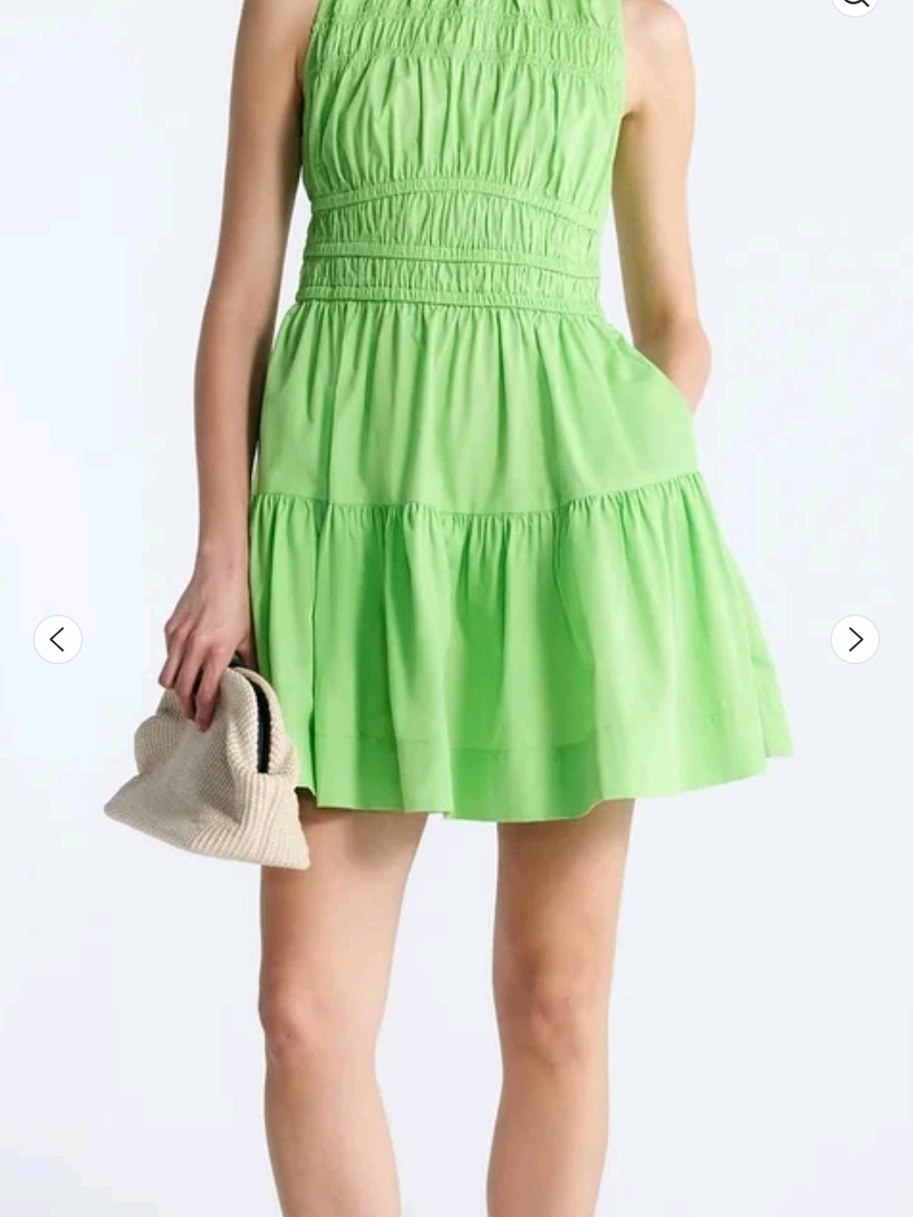 Smocked Tiered Green Maxi Dress